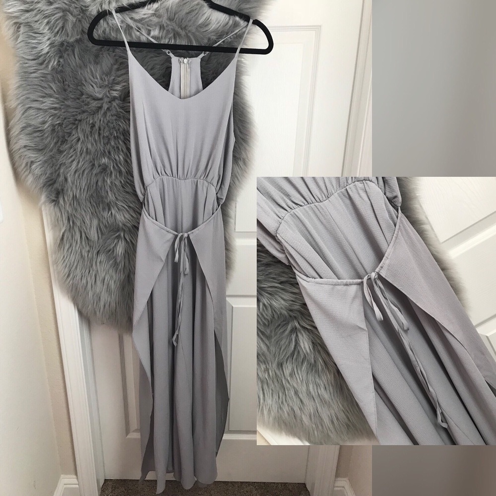 wrap split leg jumpsuit - Picture 5 of 8